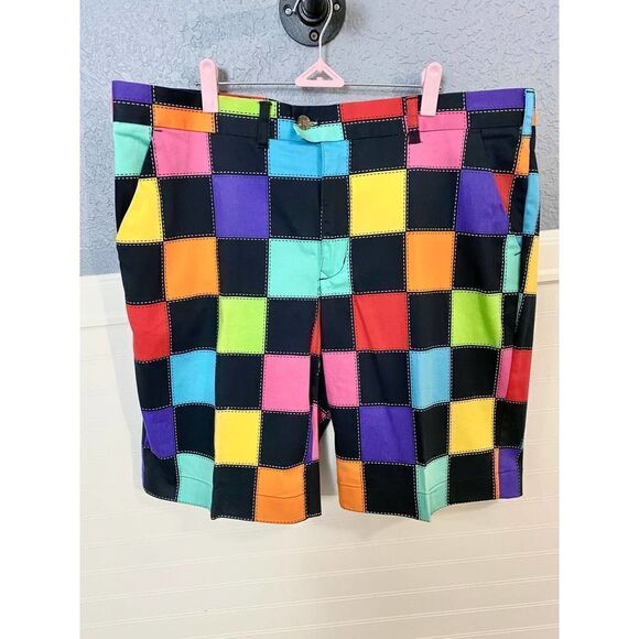 Loudmouth Hollywood Squares Golf Shorts - Picture 3 of 12